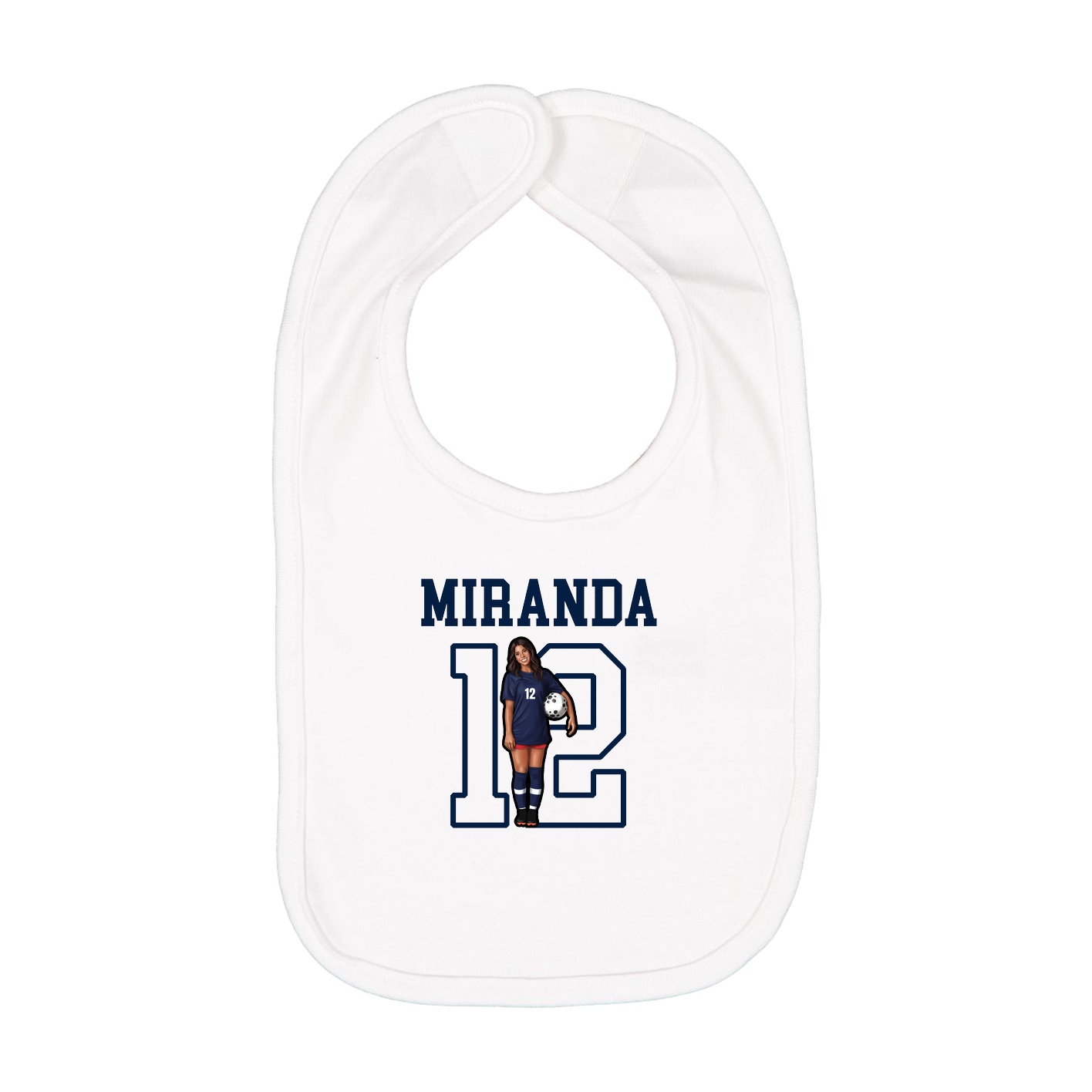 Infant Bib — Shirsey in White