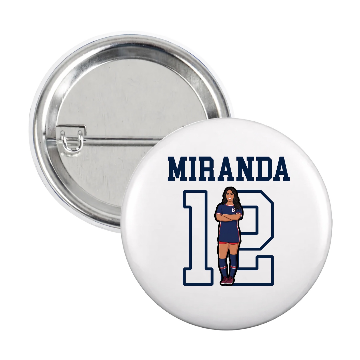 Game Day Button — Shirsey in White