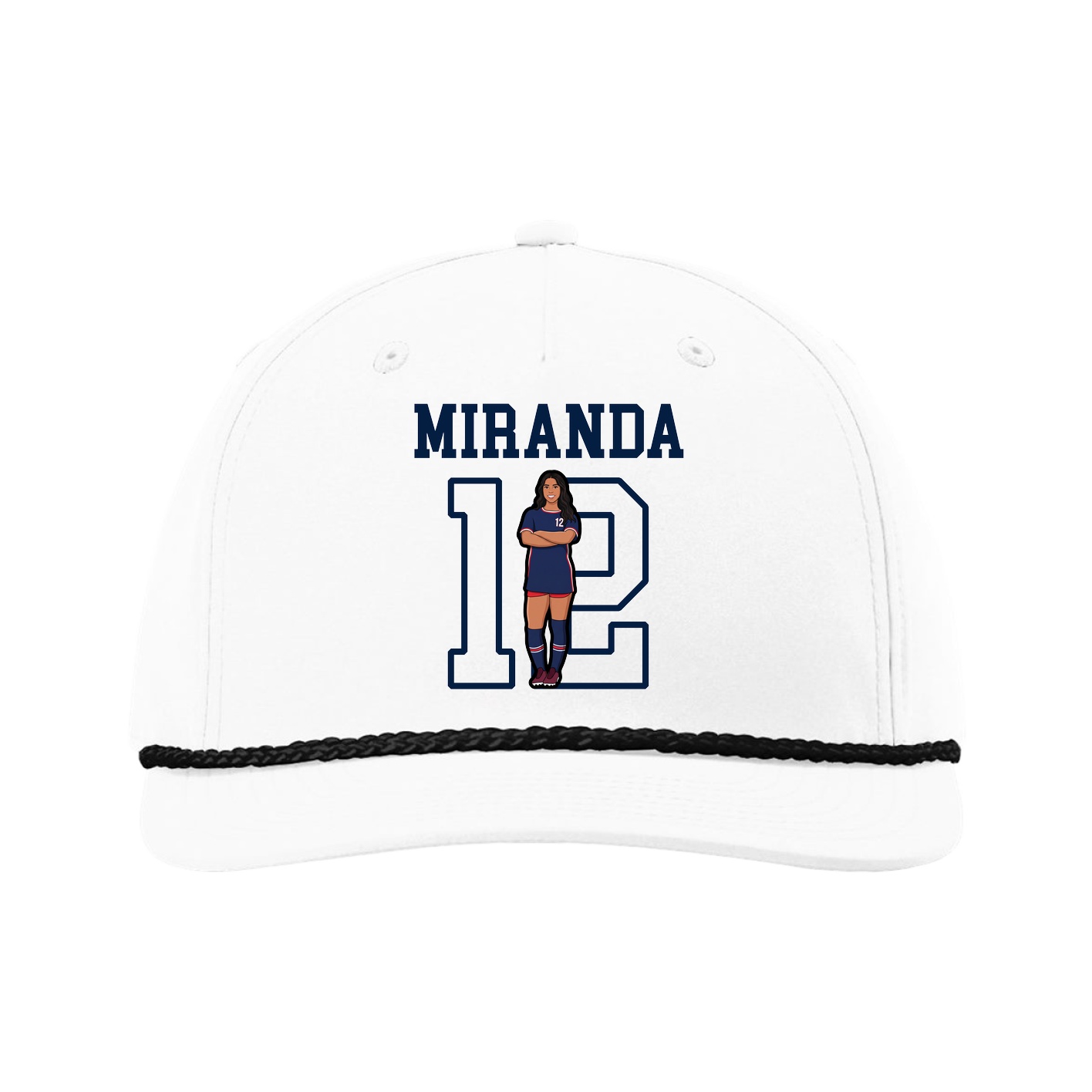 Five-Panel Classic Rope Cap — Shirsey in White