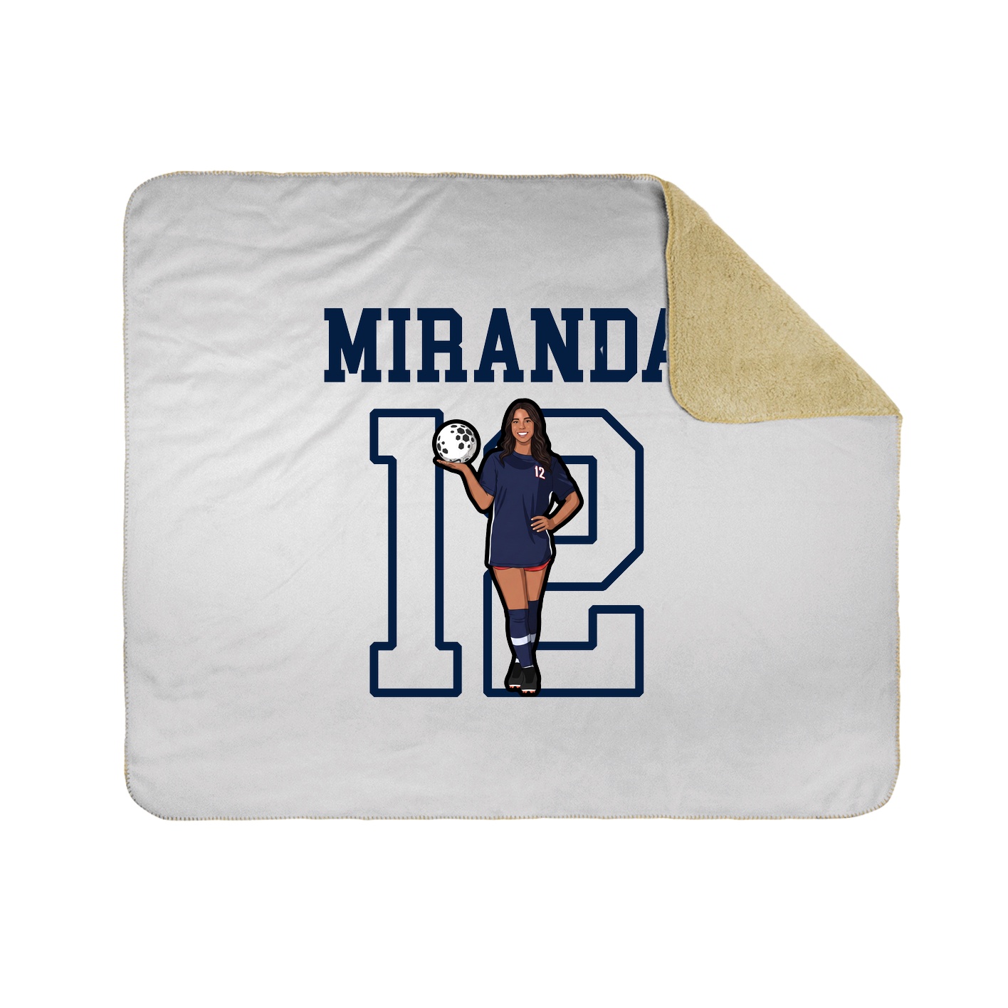 Throw Blanket — Shirsey in White