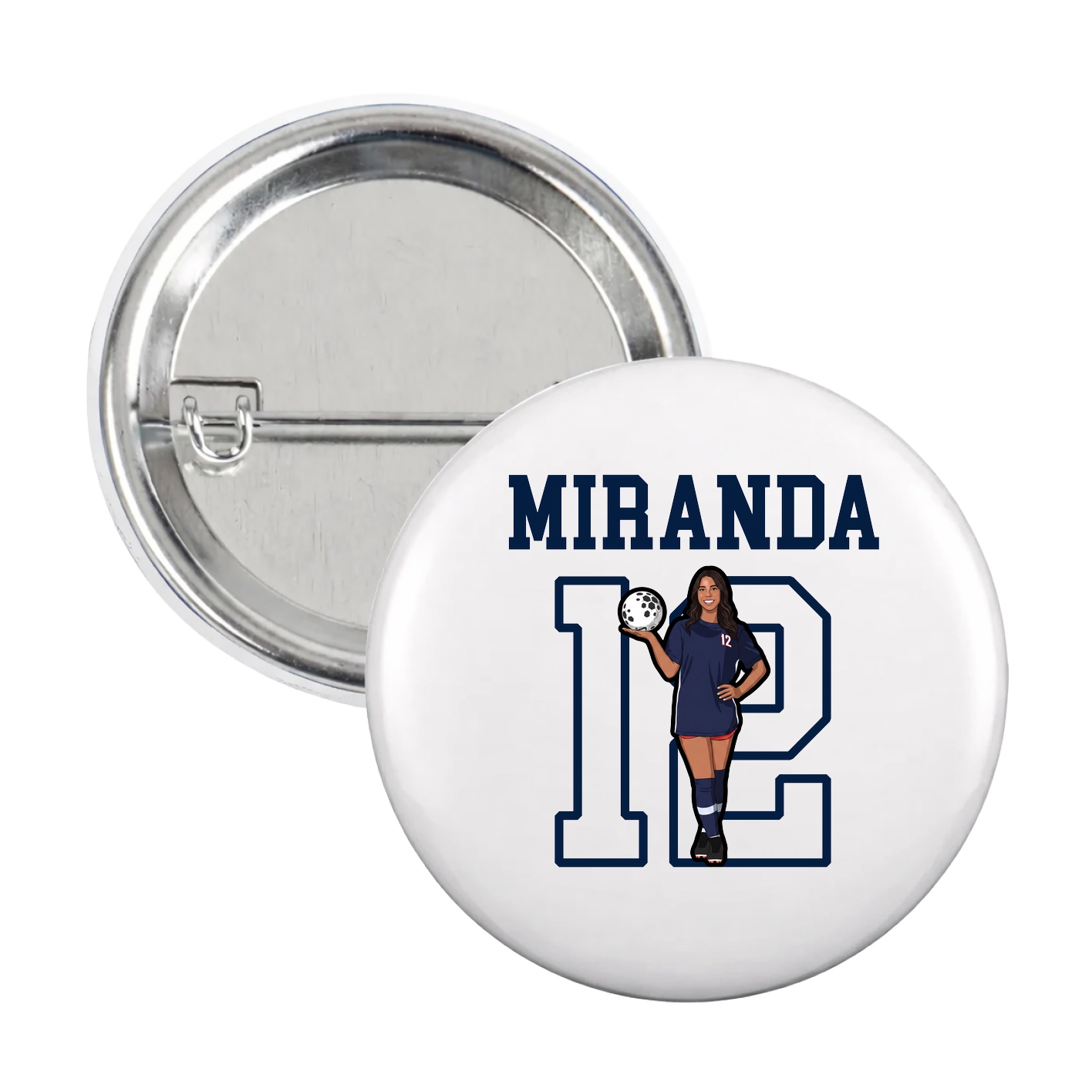 Game Day Button — Shirsey in White