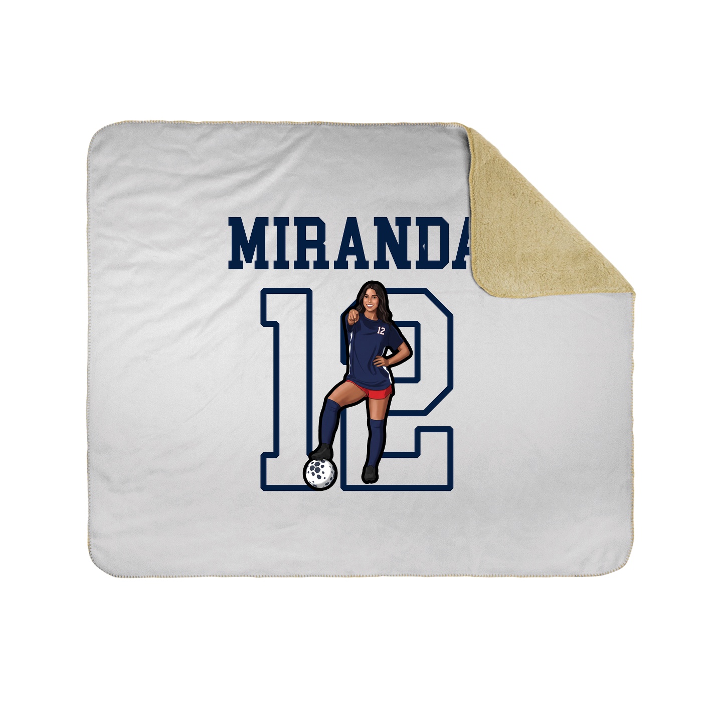 Throw Blanket — Shirsey in White