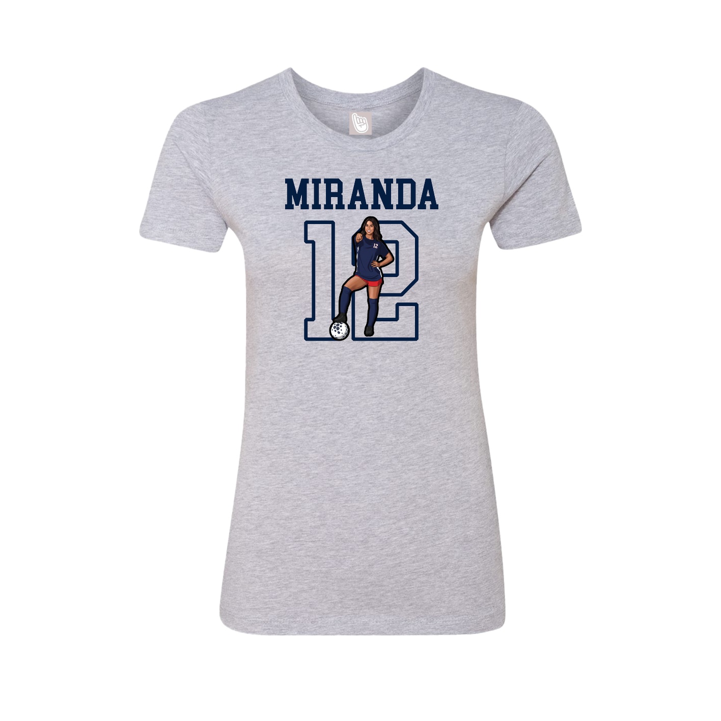 Fitted Women's Tee — Shirsey in Grey