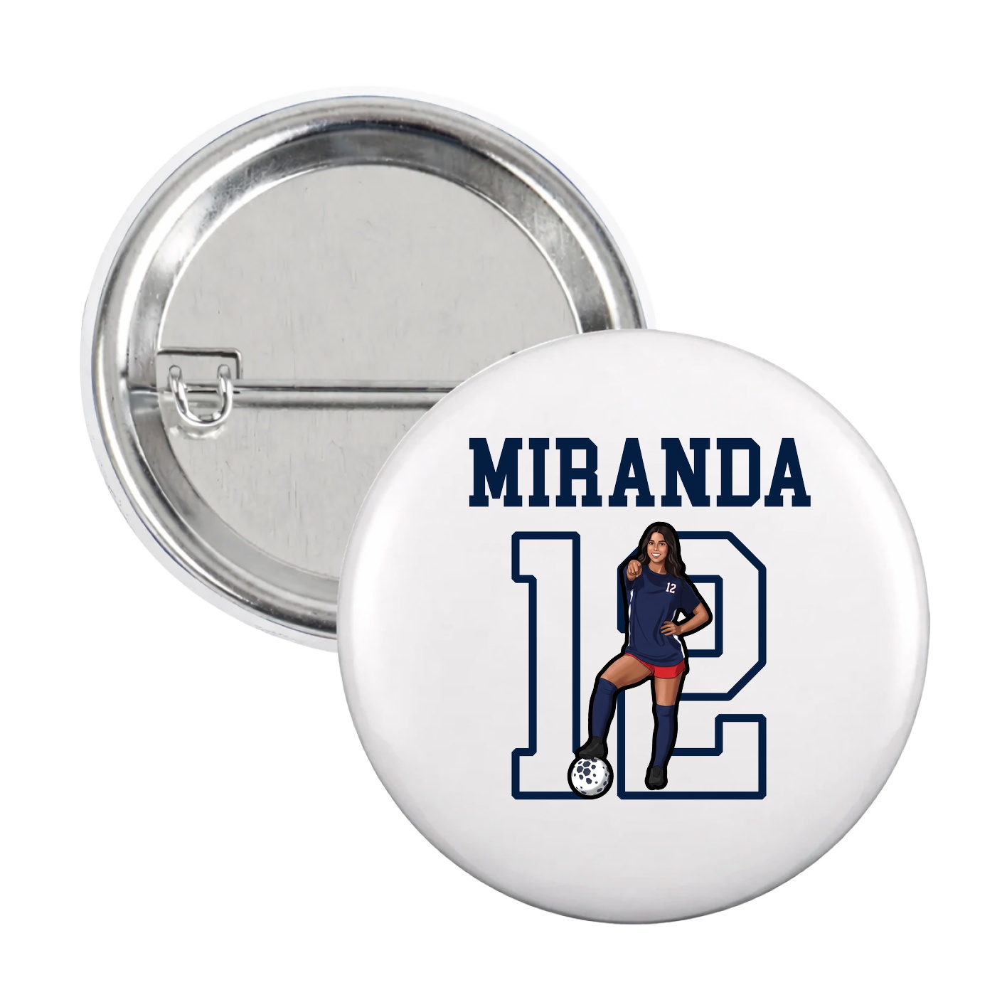 Game Day Button — Shirsey in White