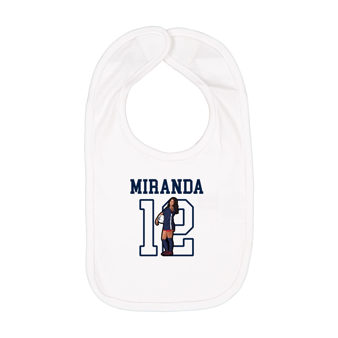 Infant Bib — Shirsey in White
