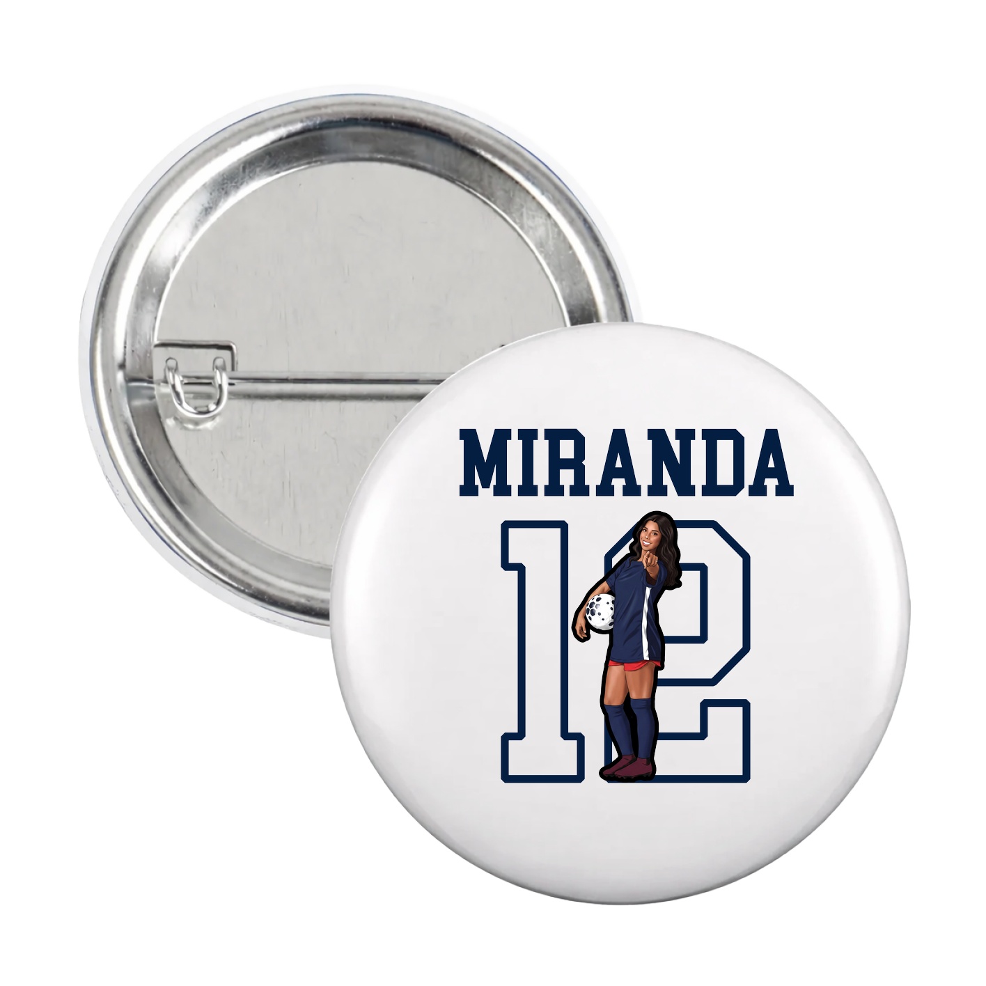 Game Day Button — Shirsey in White