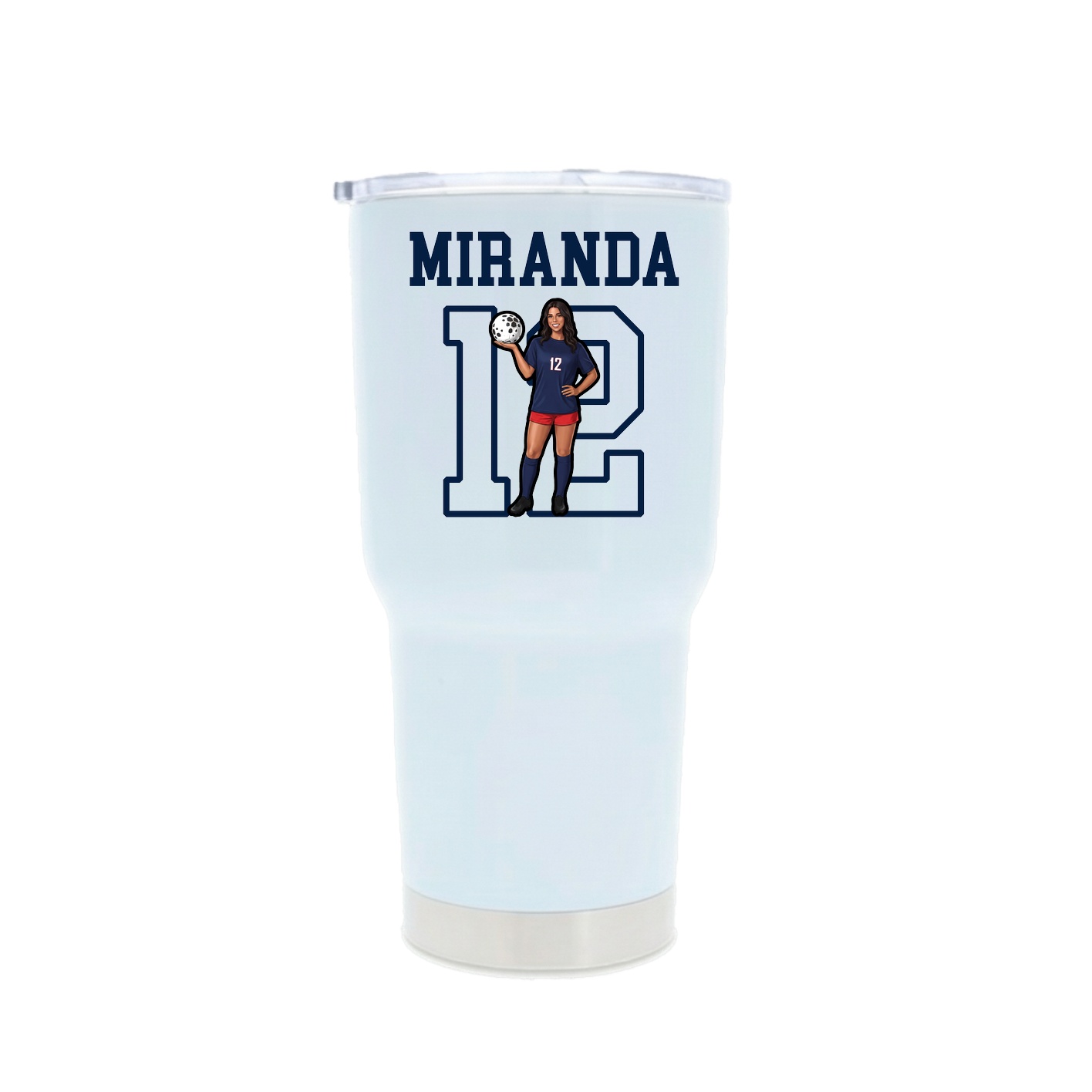 30oz Stainless Steel Tumbler — Shirsey in White