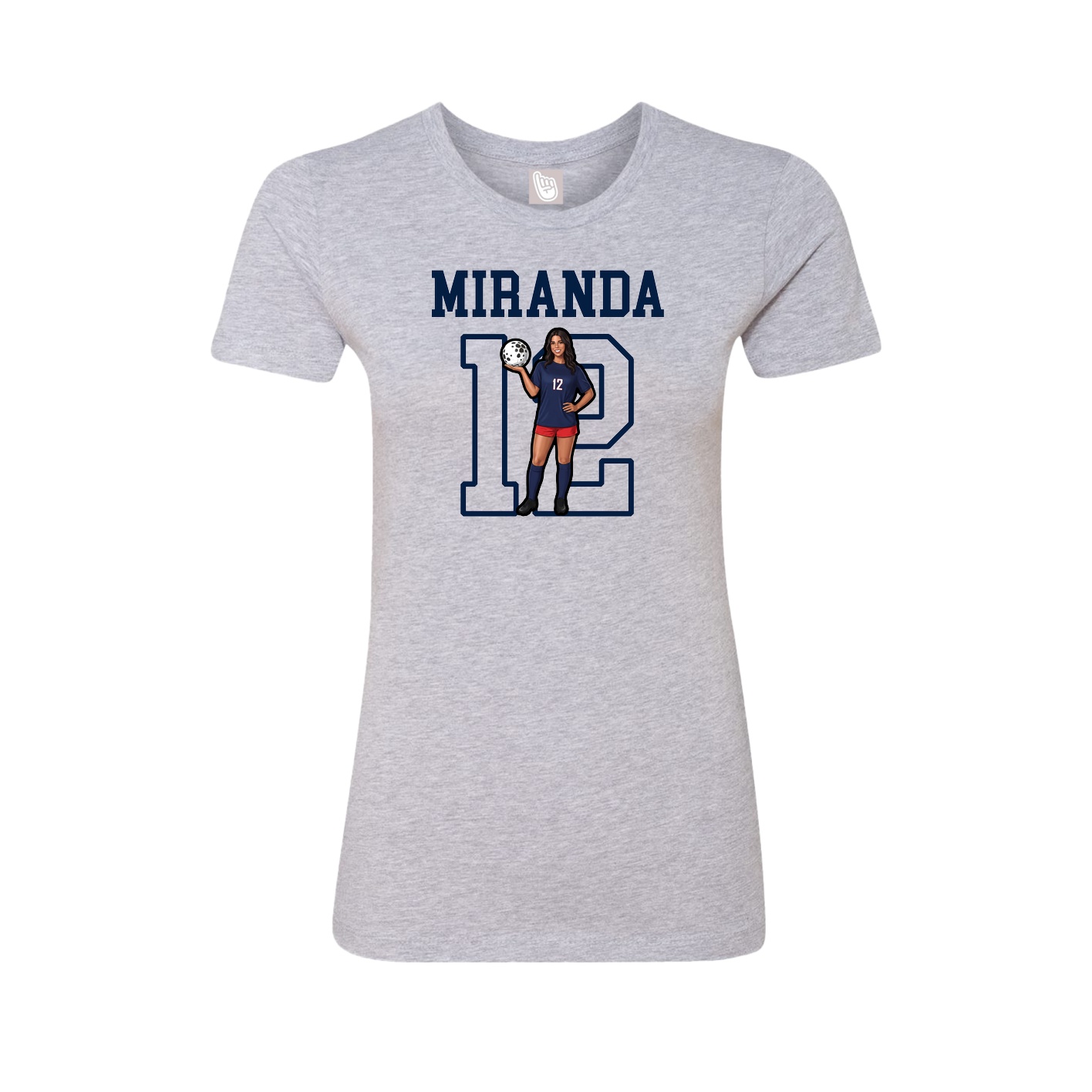 Fitted Women's Tee — Shirsey in Grey