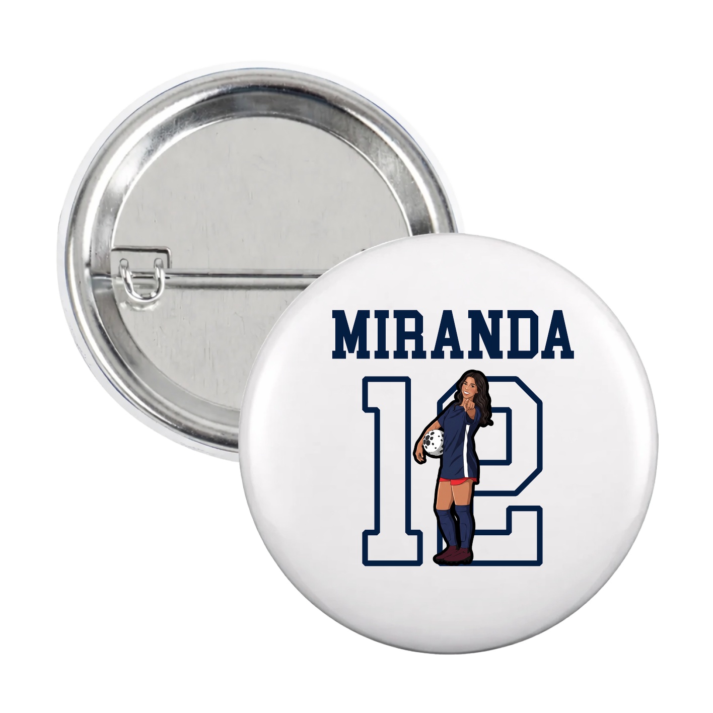 Game Day Button — Shirsey in White