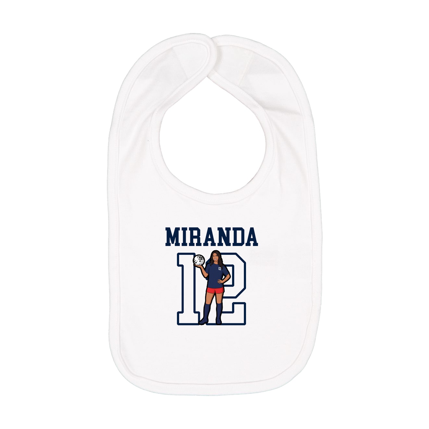 Infant Bib — Shirsey in White