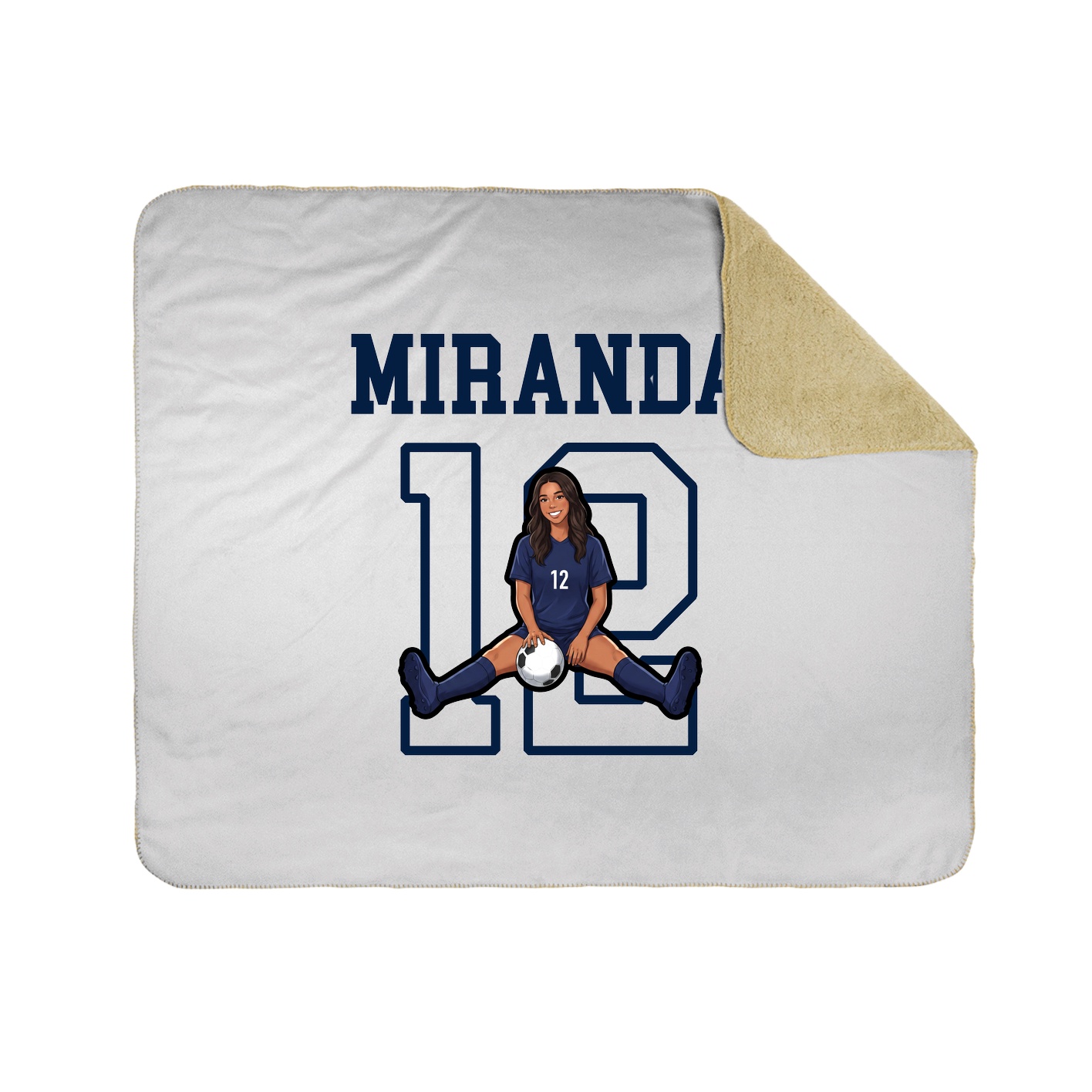 Throw Blanket — Shirsey in White