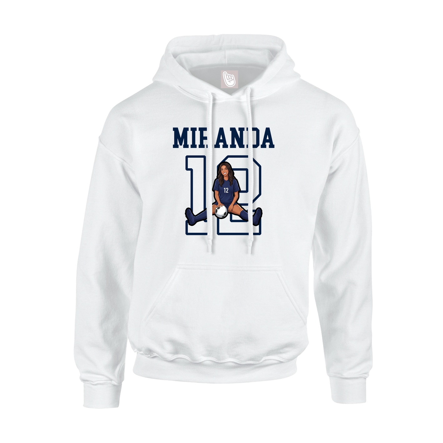 Hoodie — Shirsey in White