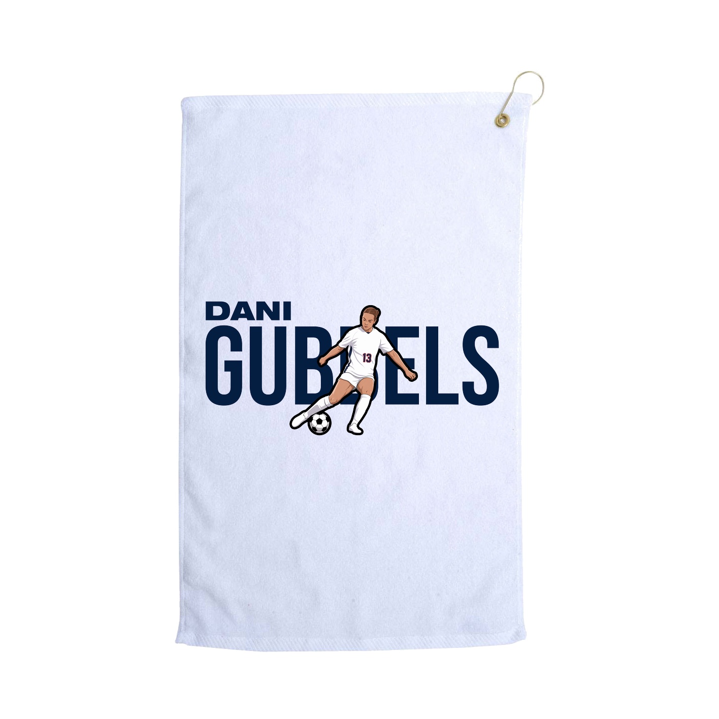 Golf Towel — Player Name in White