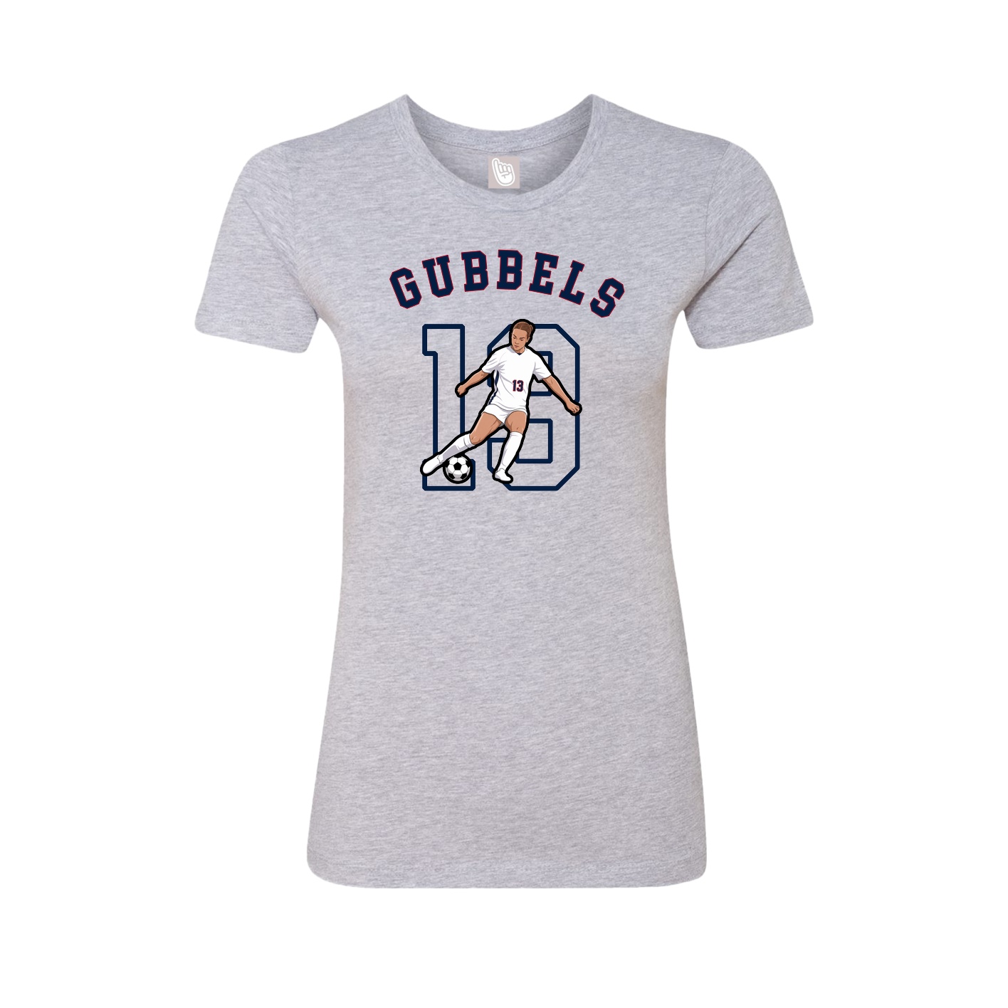 Fitted Women's Tee — Shirsey Arch in Grey