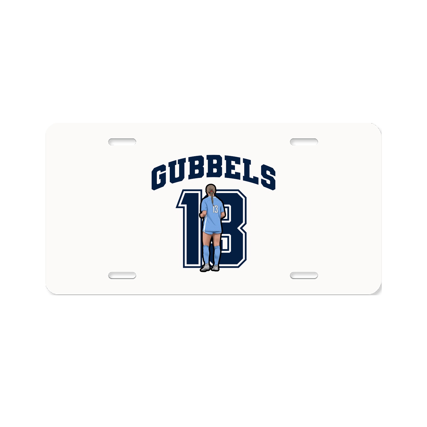 License Plate — Number in Classic