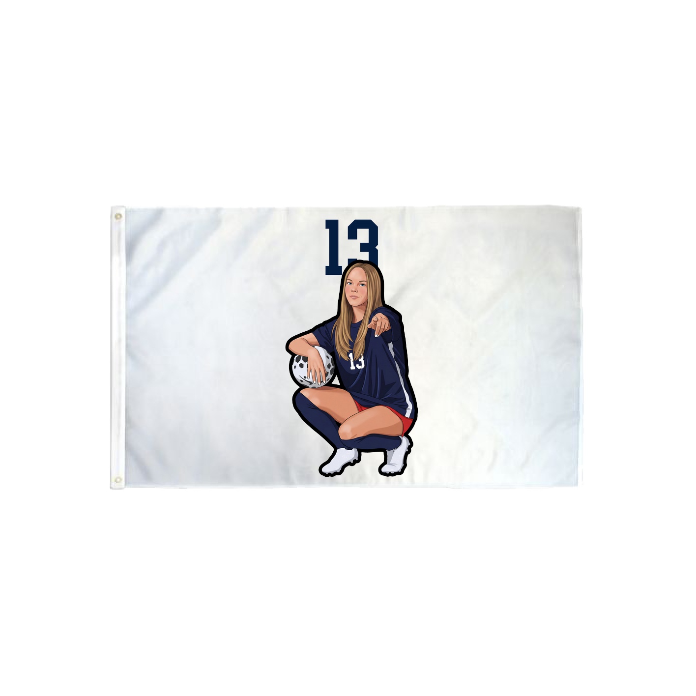3x5 Flag — Number Top in Classic