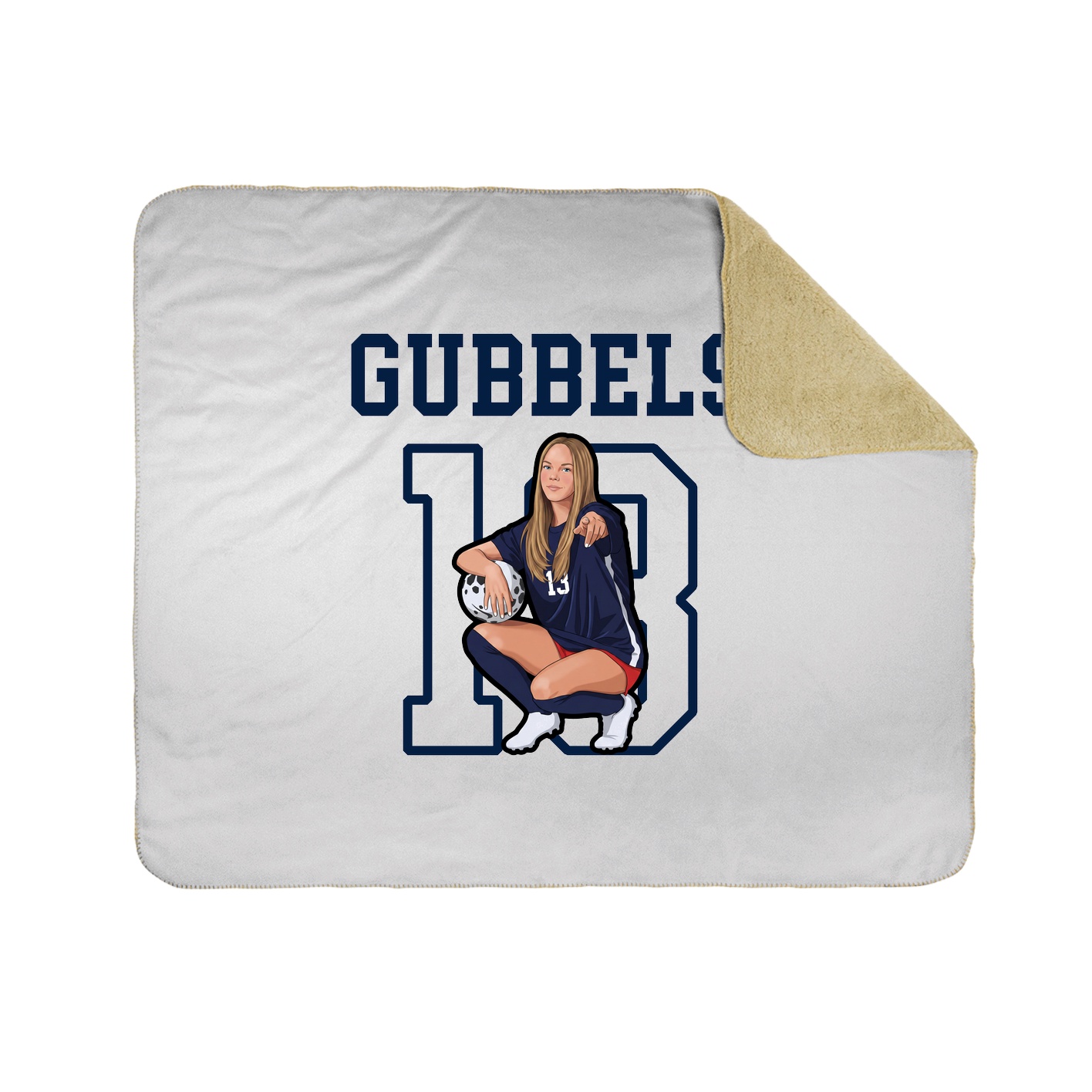 Throw Blanket — Shirsey in White