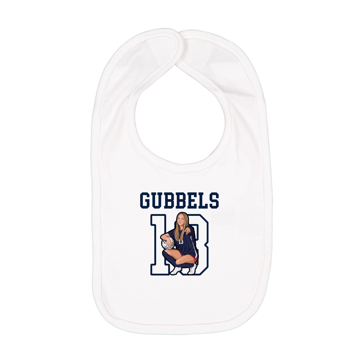 Infant Bib — Shirsey in White