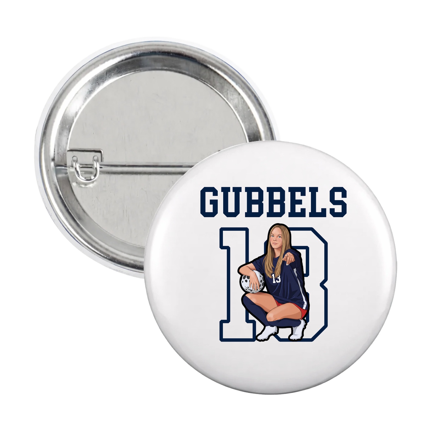 Game Day Button — Shirsey in White