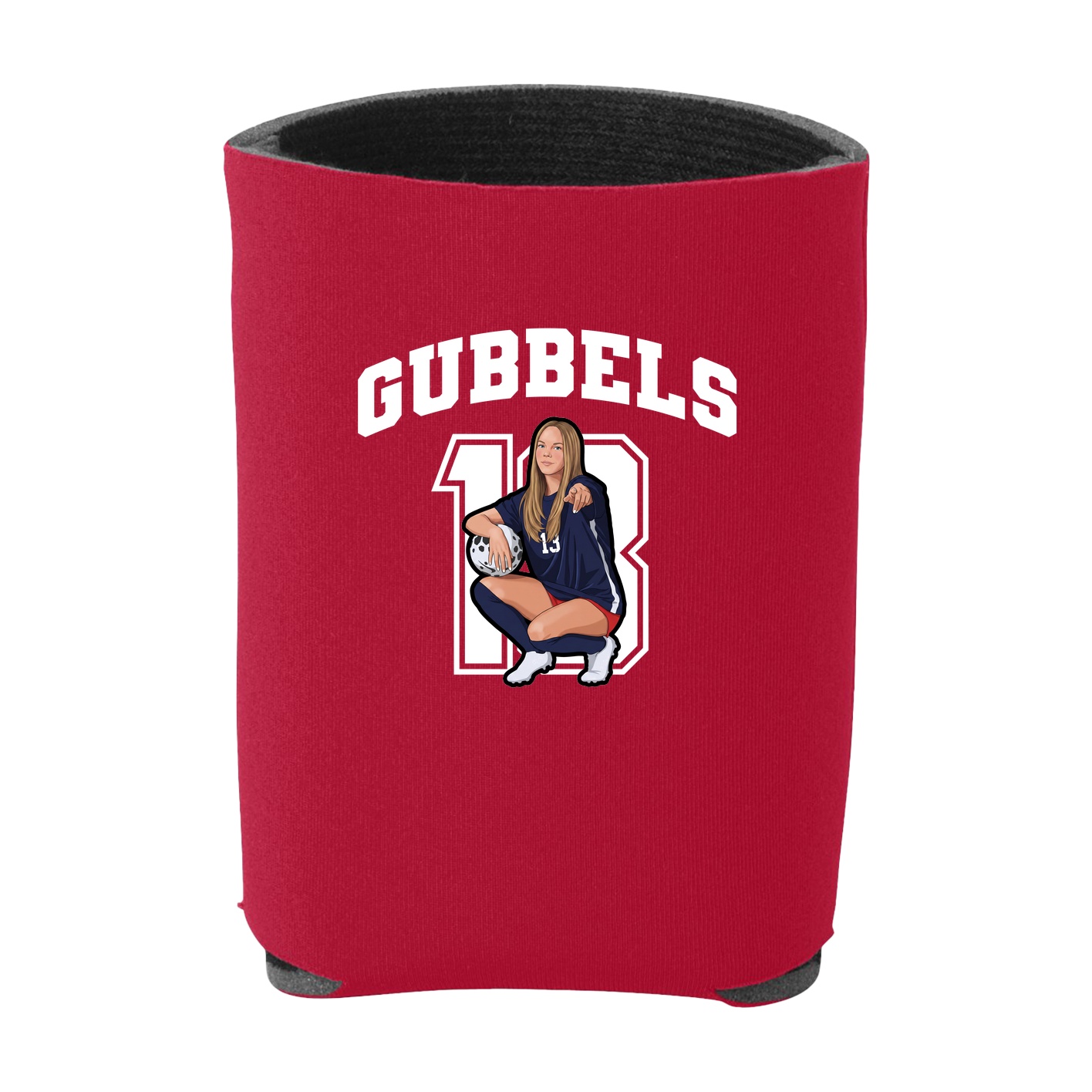 Can Holder — Number in Red