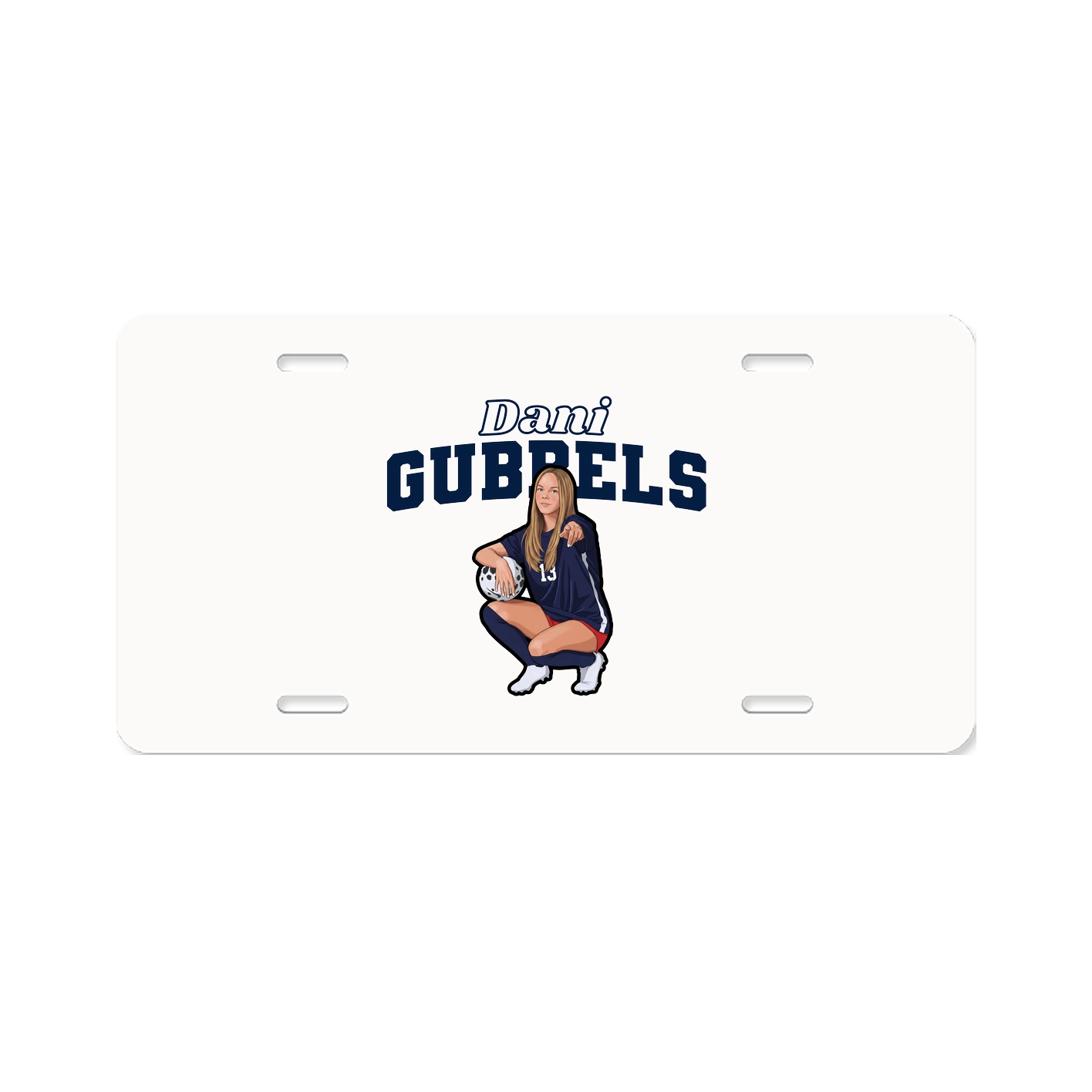 License Plate — Name Arch in Classic