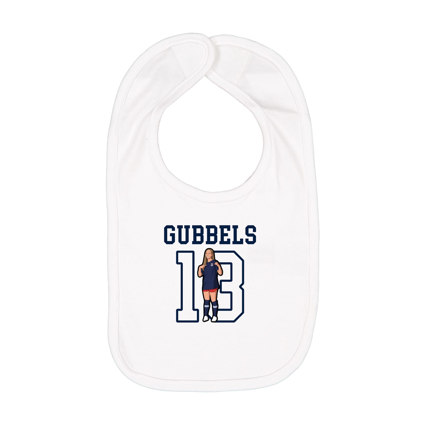 Infant Bib — Shirsey in White
