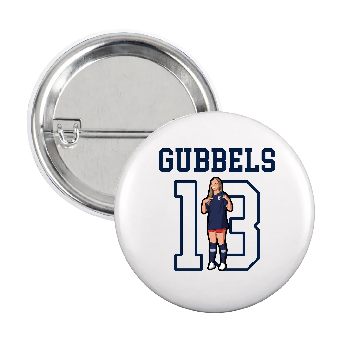 Game Day Button — Shirsey in White