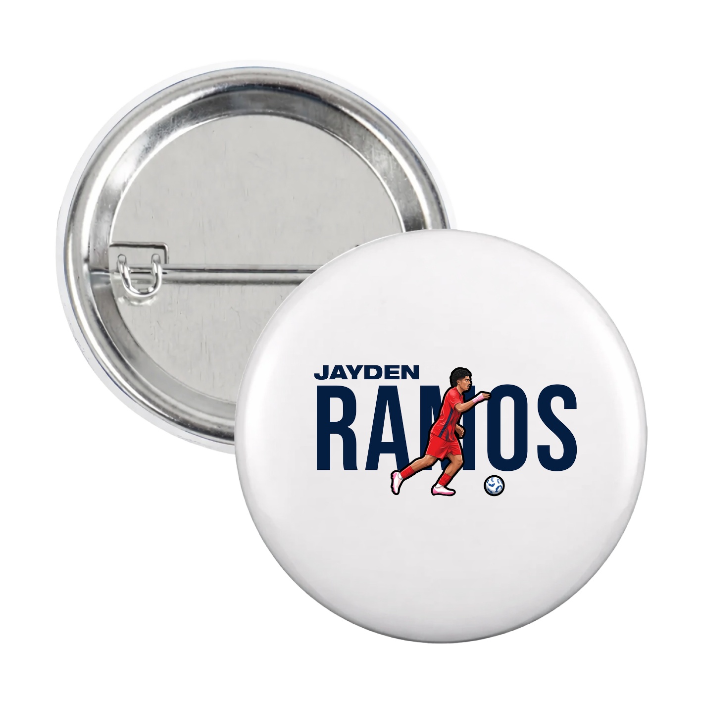 Game Day Button — Player Name in White