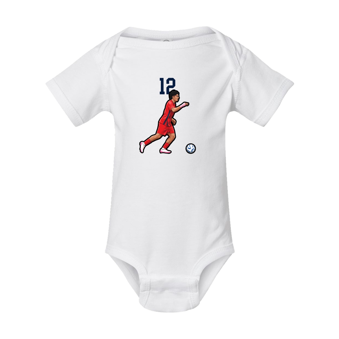 Baby Onesie — Number Top in White