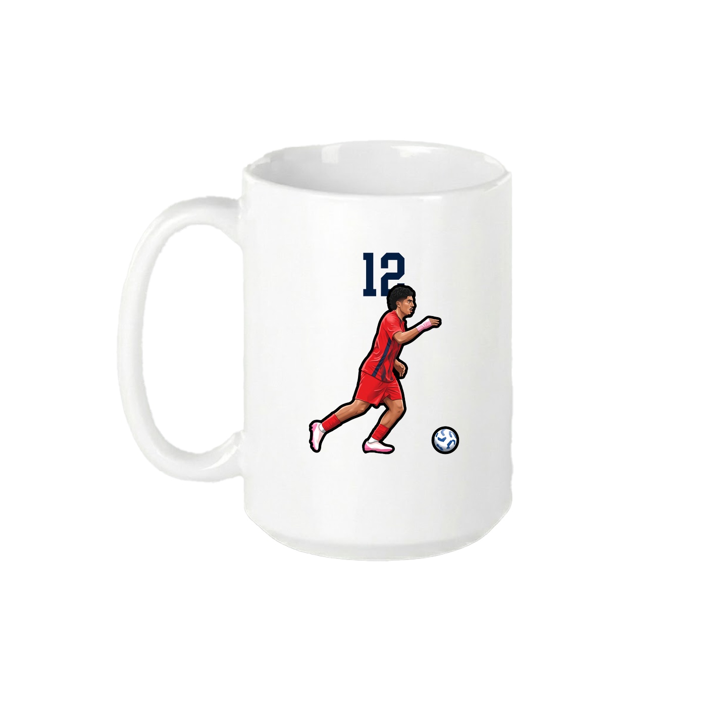 15oz Coffee Mug — Number Top in White
