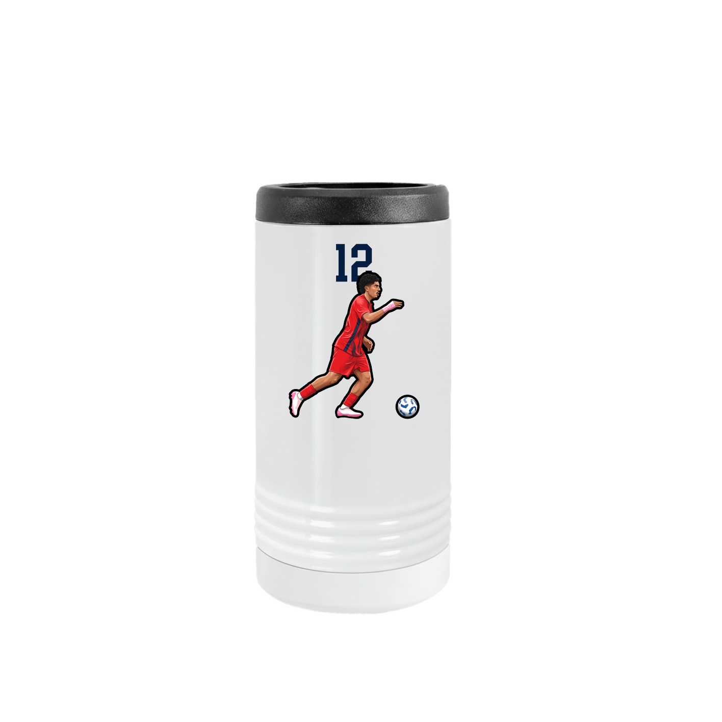 Slim Beverage Holder — Number Top in White