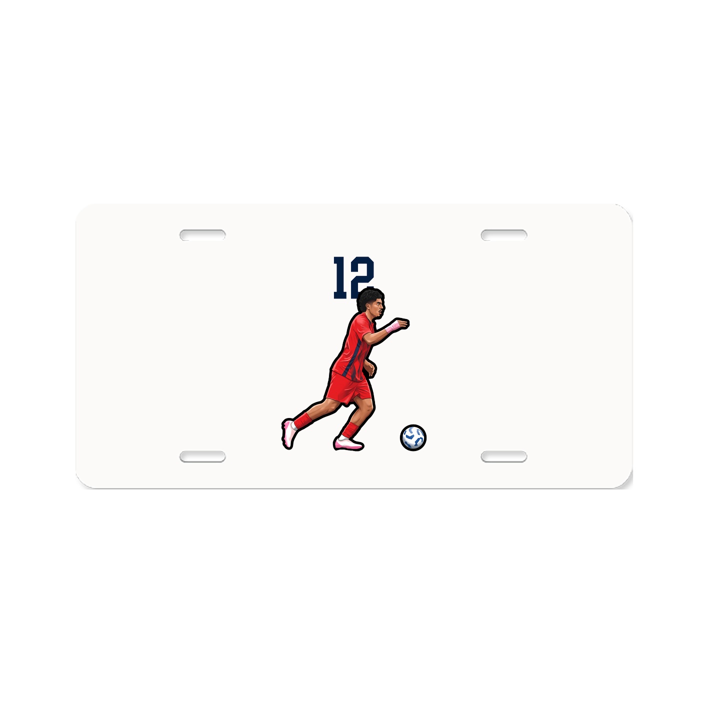 License Plate — Number Top in Classic