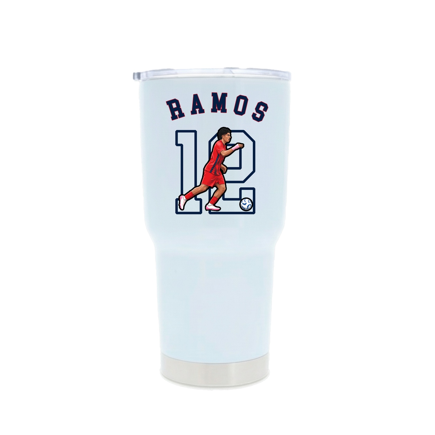 30oz Stainless Steel Tumbler — Shirsey Arch in White
