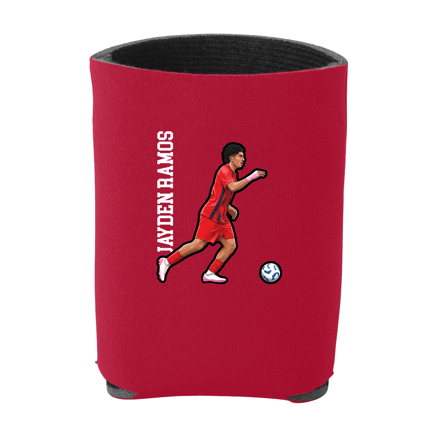 Can Holder — Name Vertical in Red