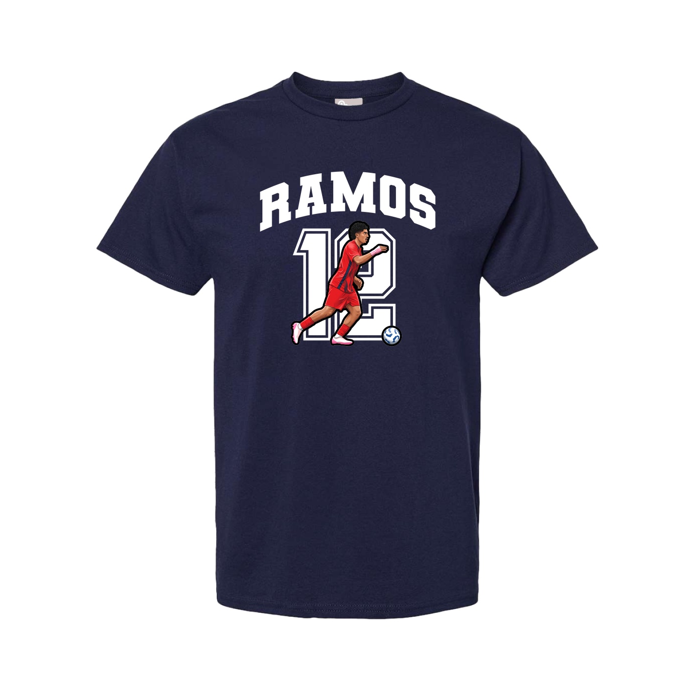 Youth Tee — Number in Navy