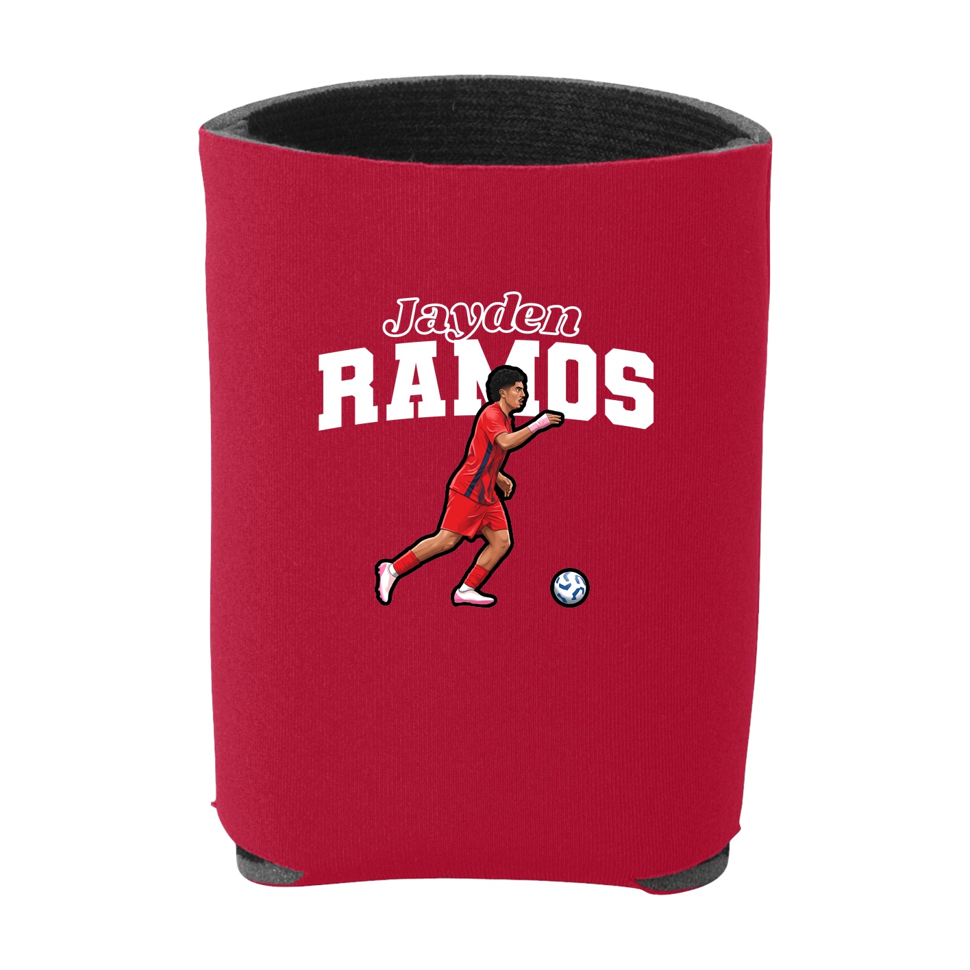 Can Holder — Name Arch in Red