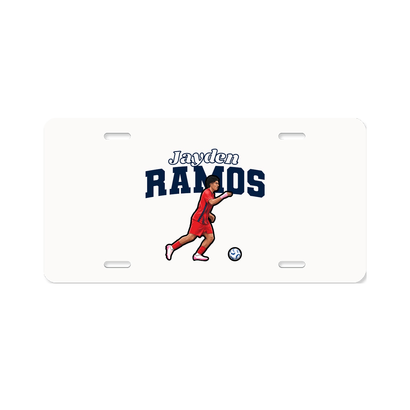 License Plate — Name Arch in Classic