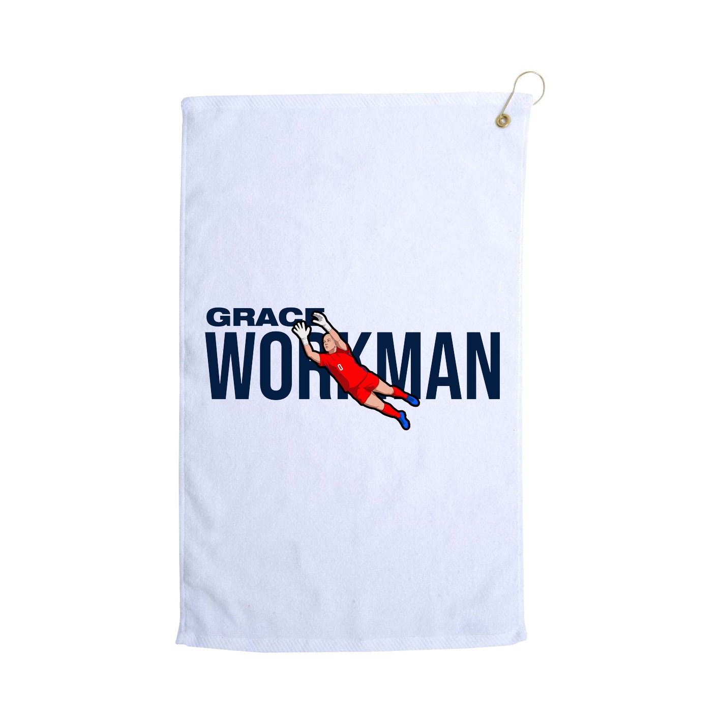 Golf Towel — Player Name in White