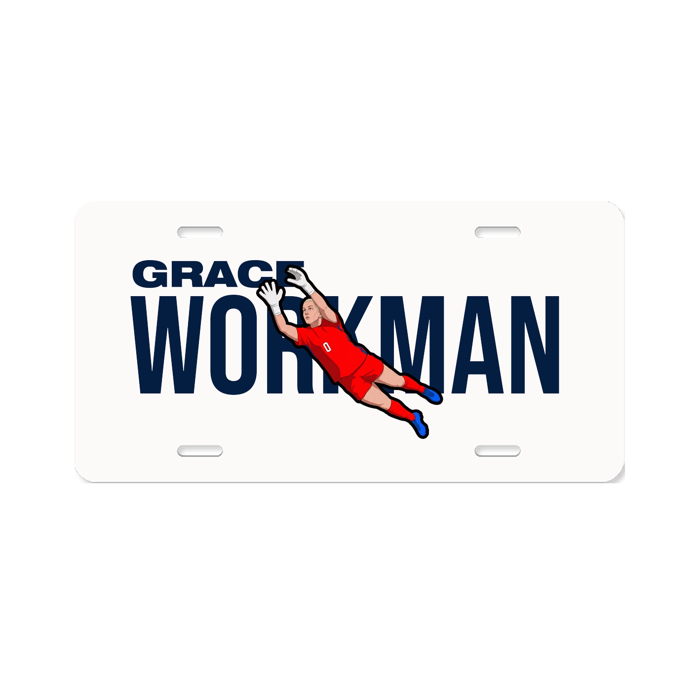 License Plate — Player Name in Classic