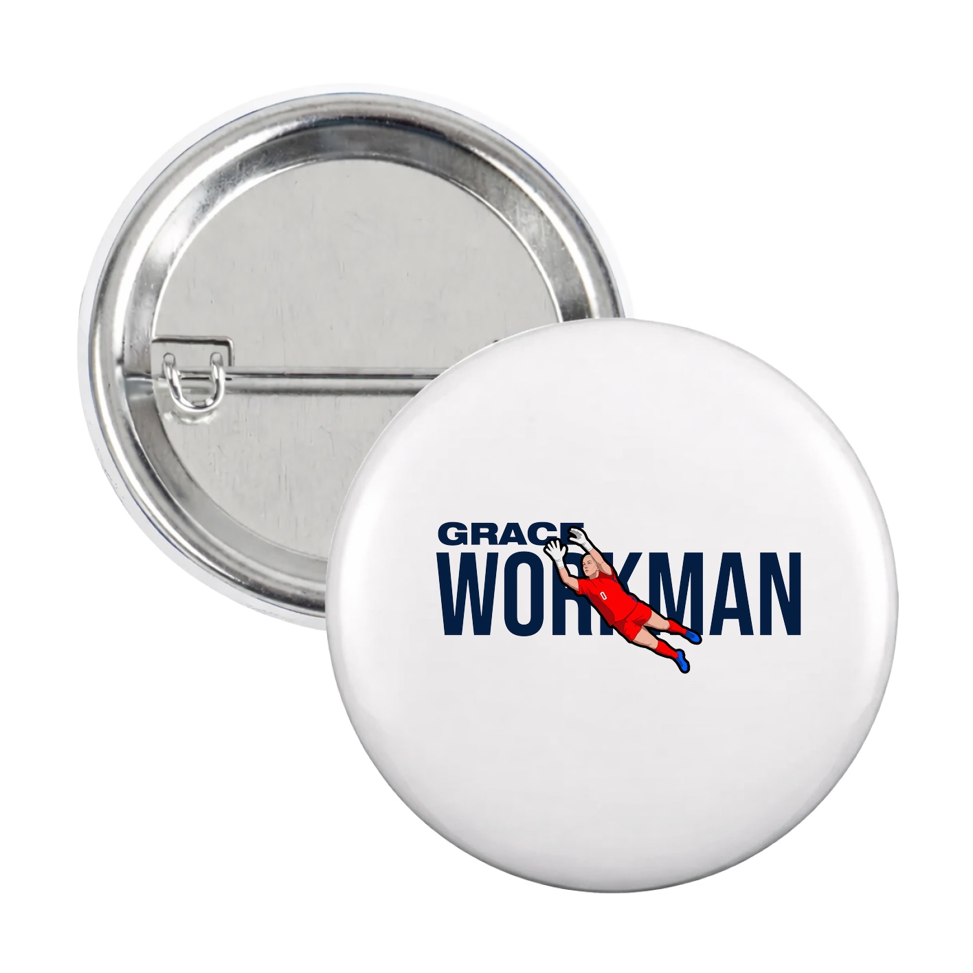 Game Day Button — Player Name in White