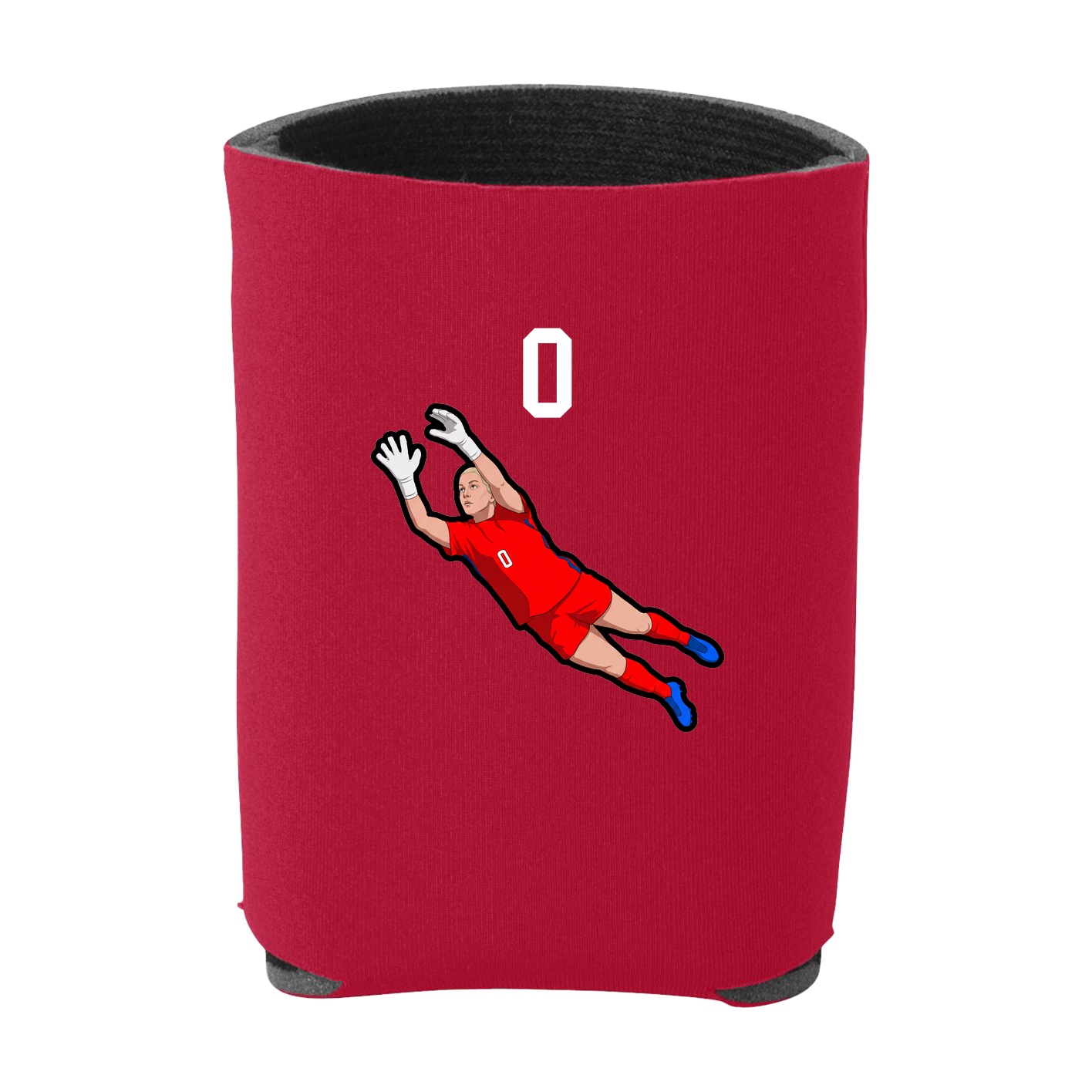 Can Holder — Number Top in Red