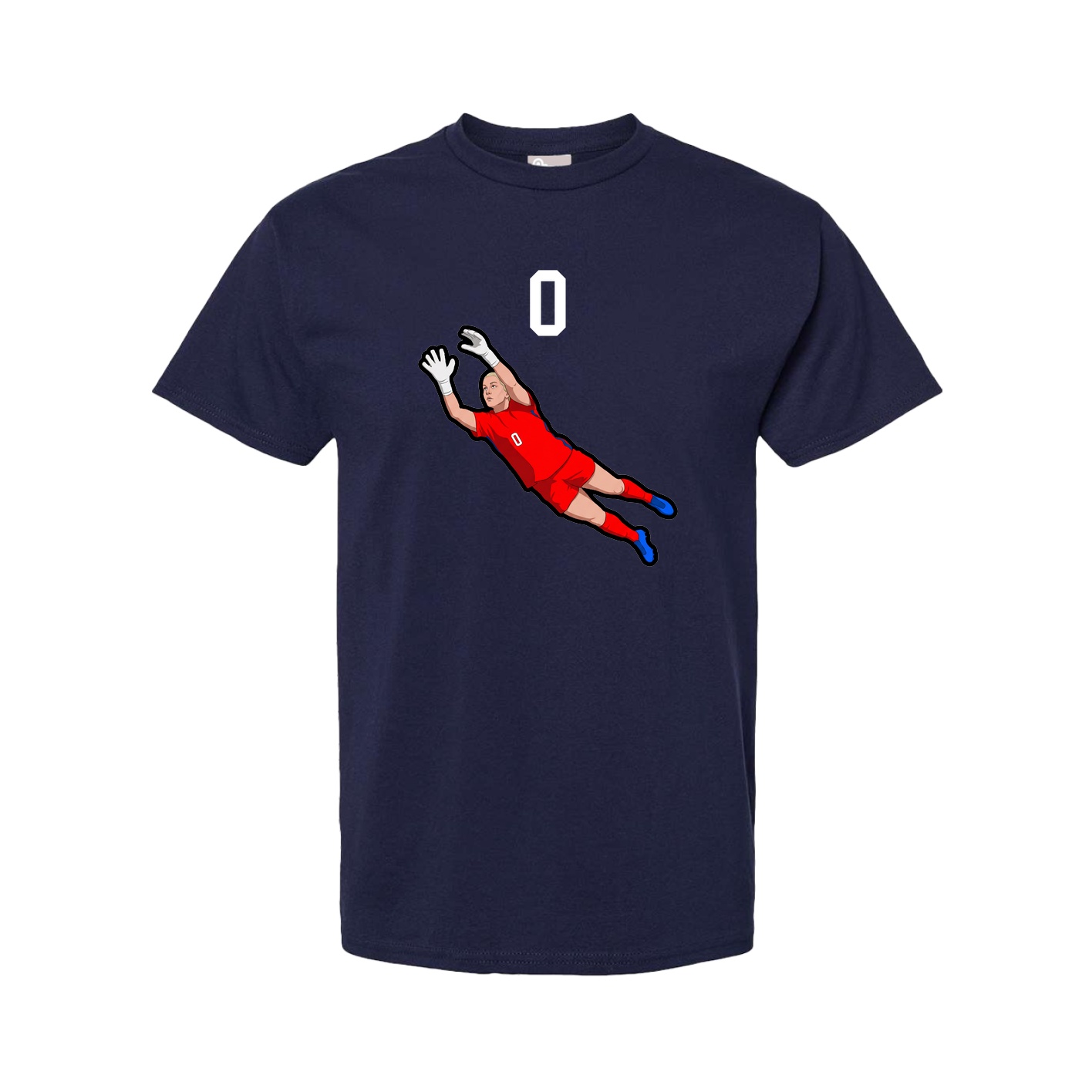 Tee — Number Top in Navy