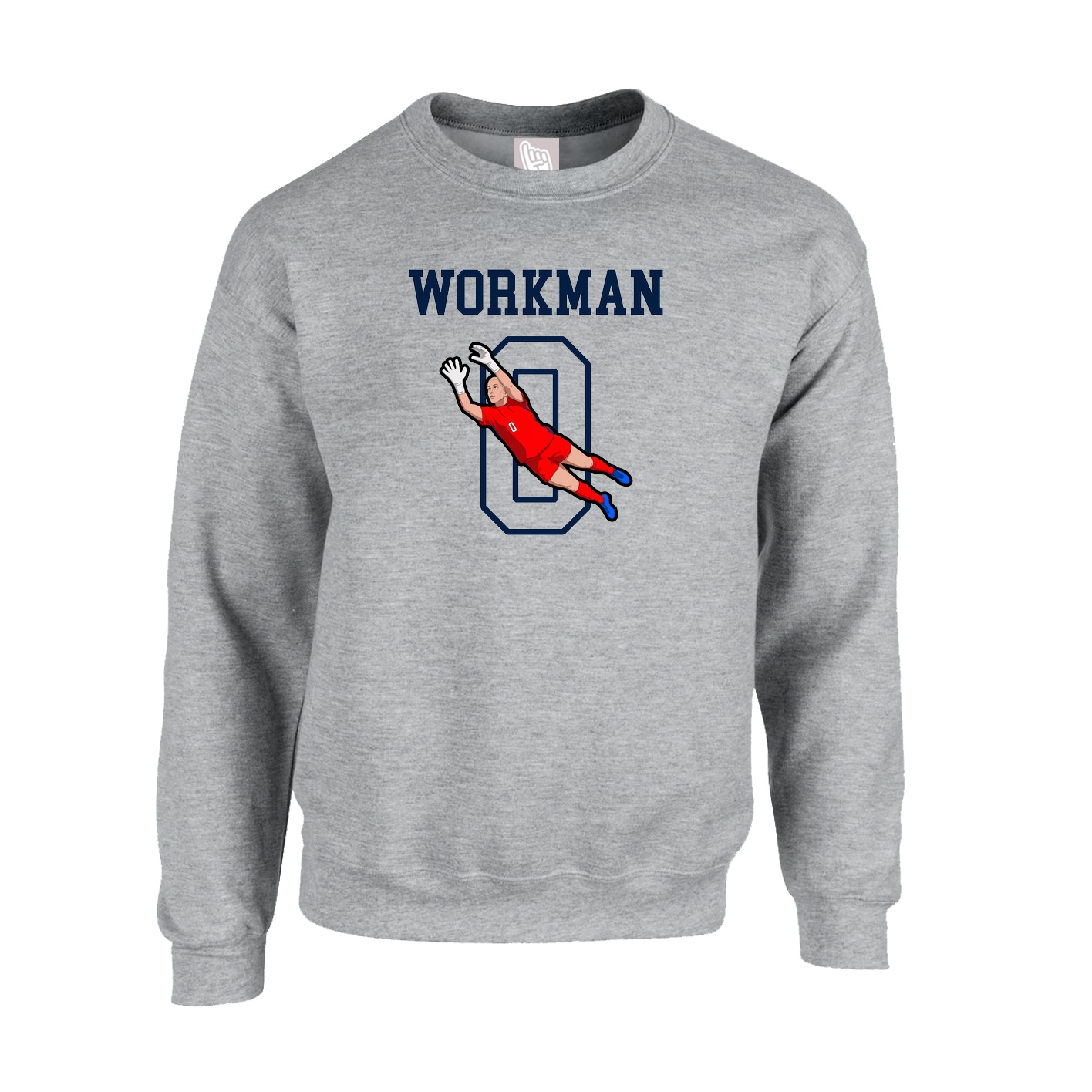 Fleece Crew — Shirsey in Grey