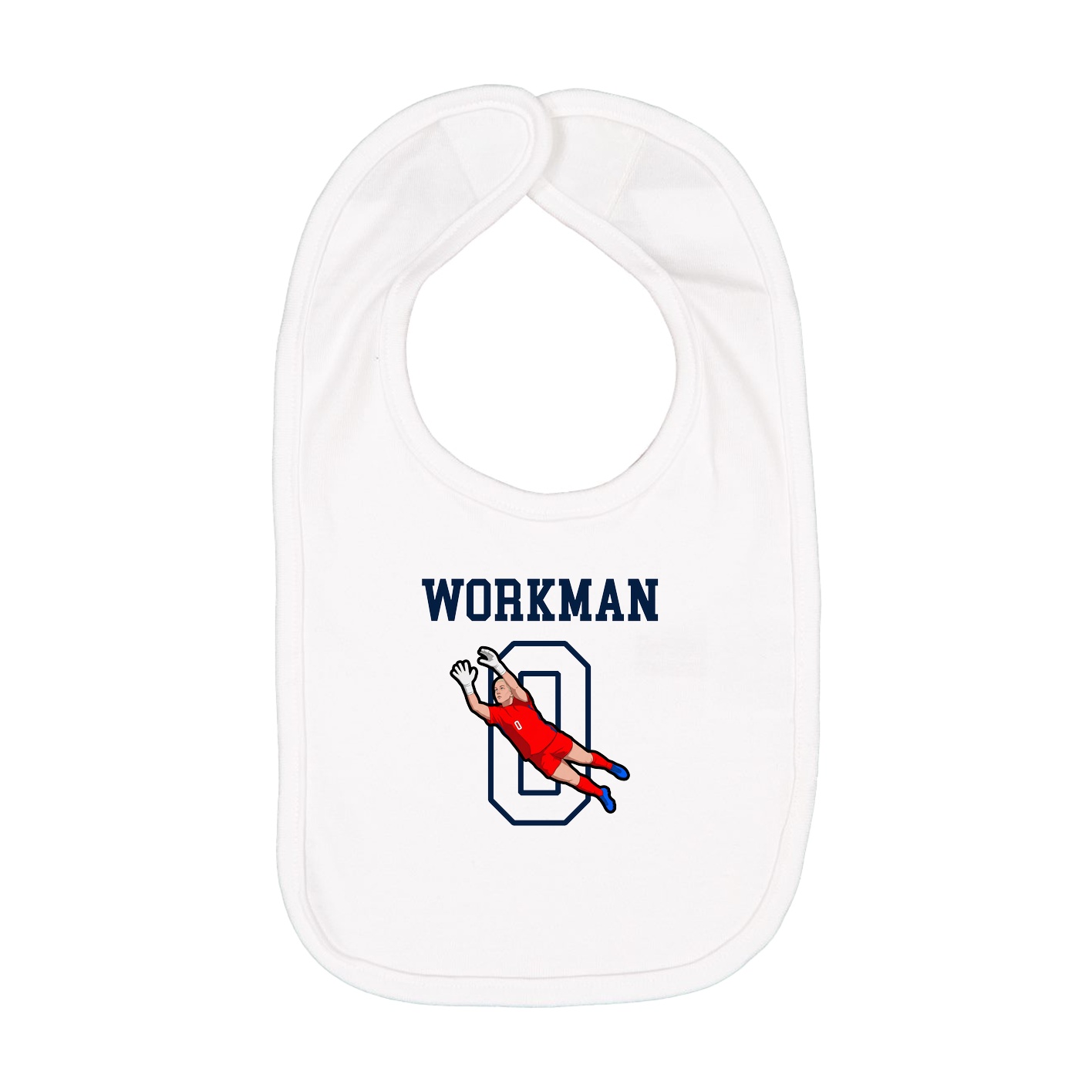 Infant Bib — Shirsey in White
