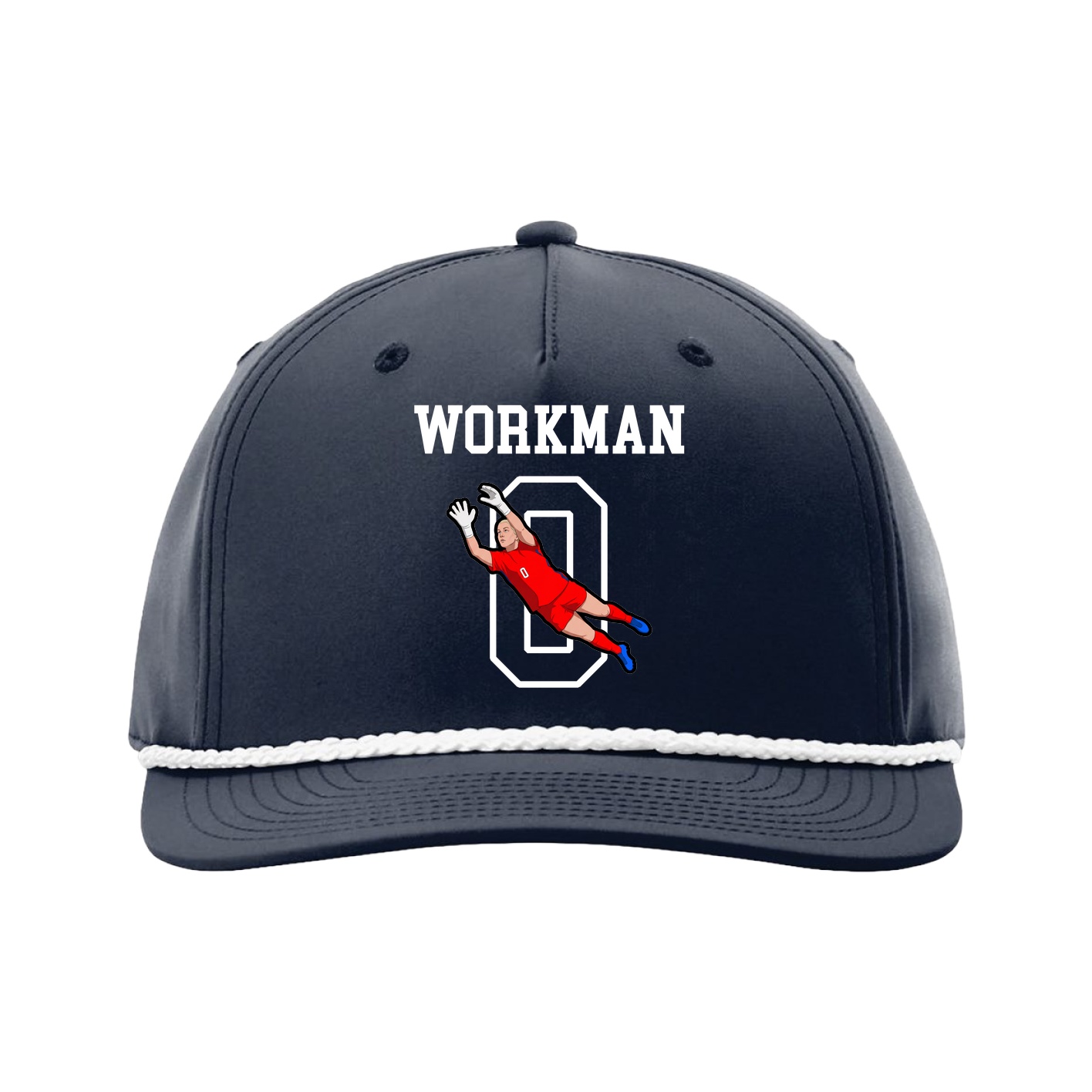 Five-Panel Classic Rope Cap — Shirsey in Navy