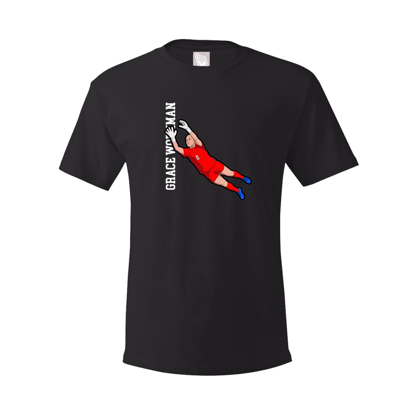 Tee — Name Vertical in Black