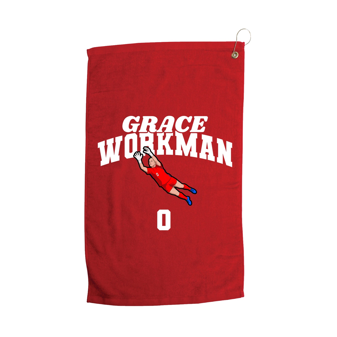 Golf Towel — Signature Arch in Red