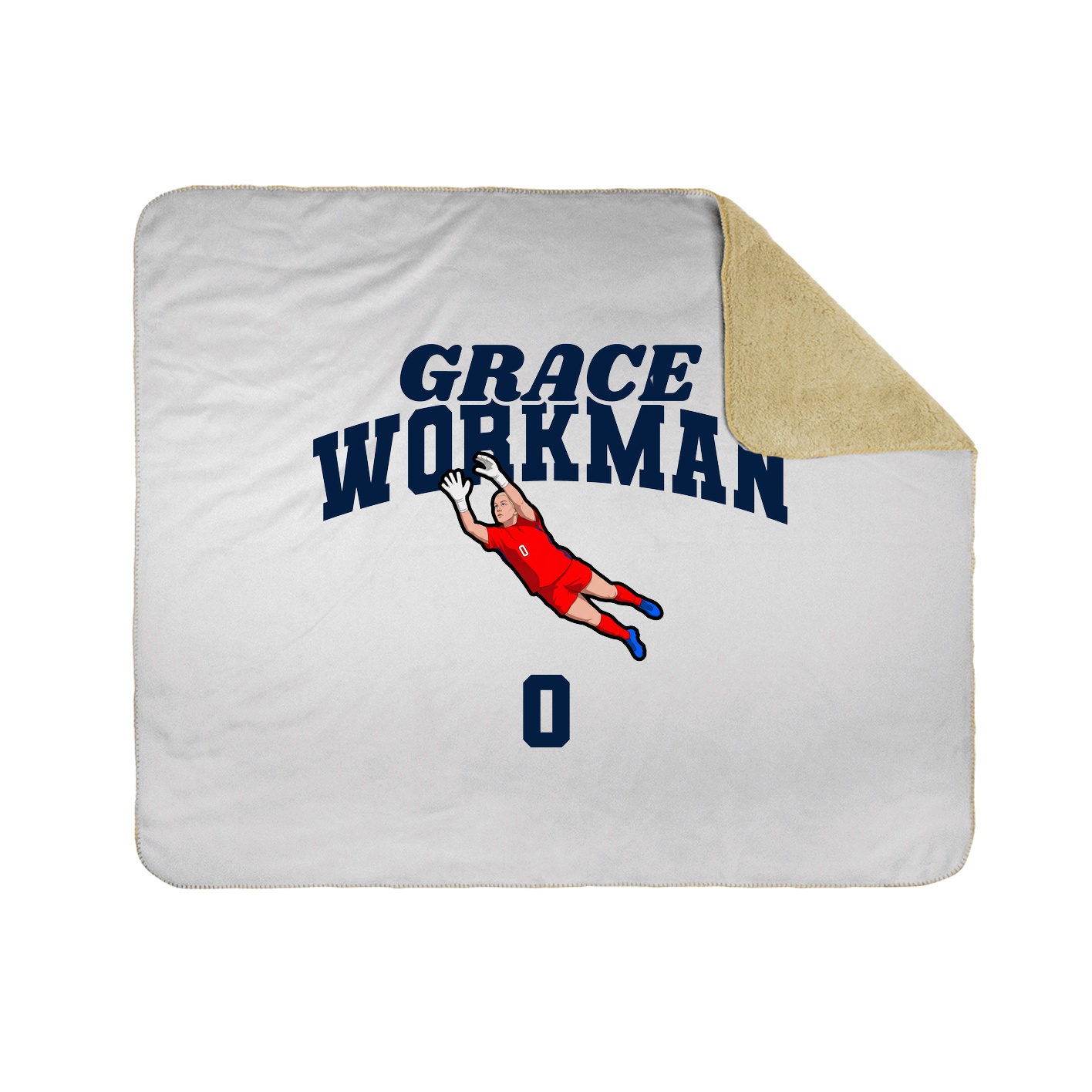 Throw Blanket — Signature Arch in White