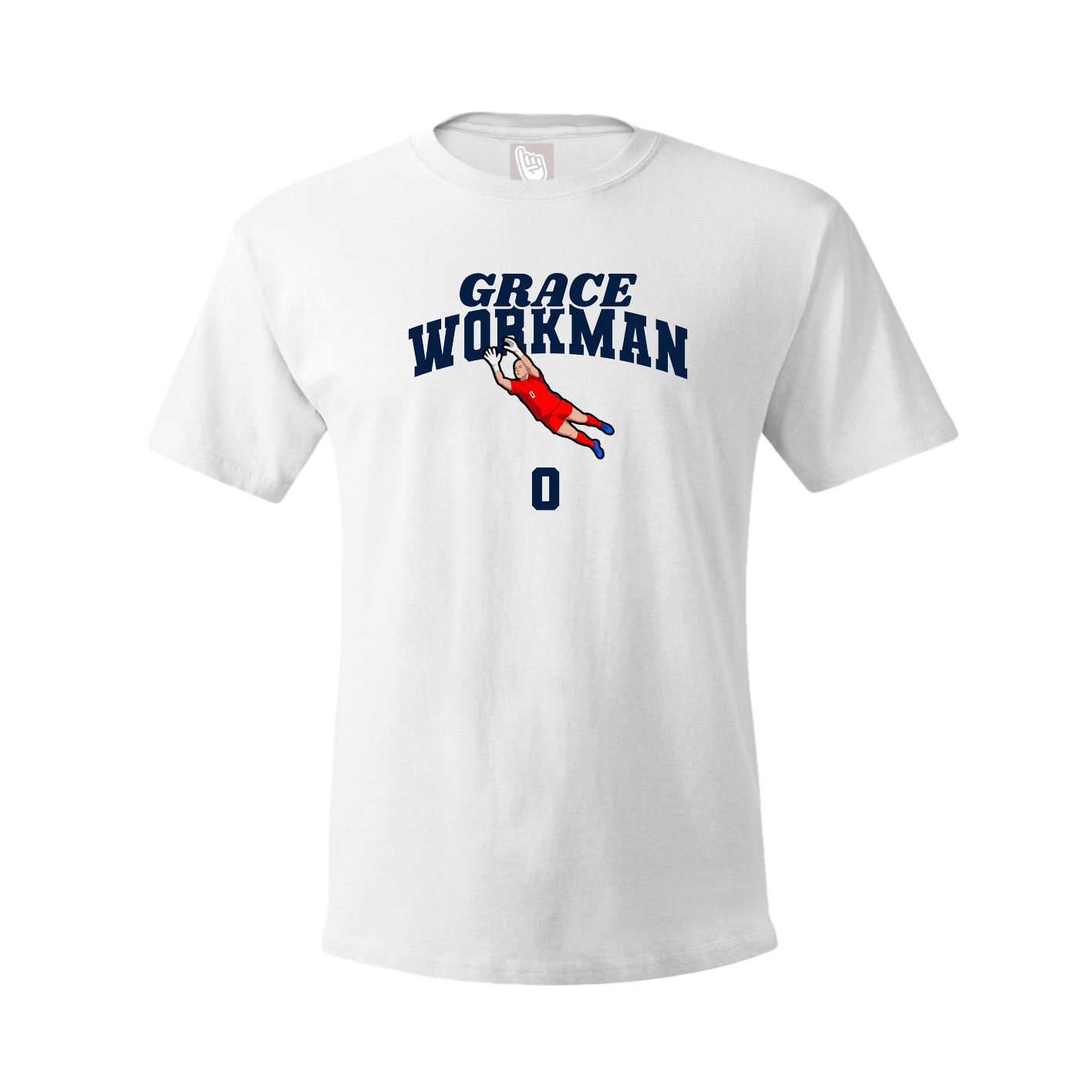 Youth Tee — Signature Arch in White
