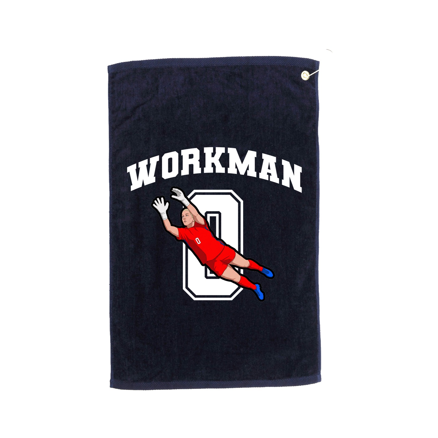 Golf Towel — Number in Navy